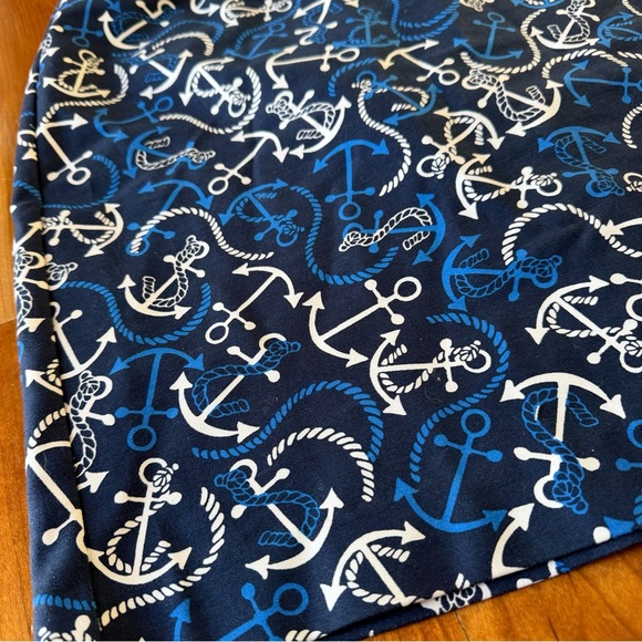 Banana Republic skirt with anchors boating theme blue size 4 - Picture 3 of 9